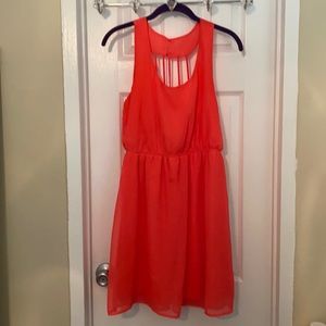 Coral summer dress